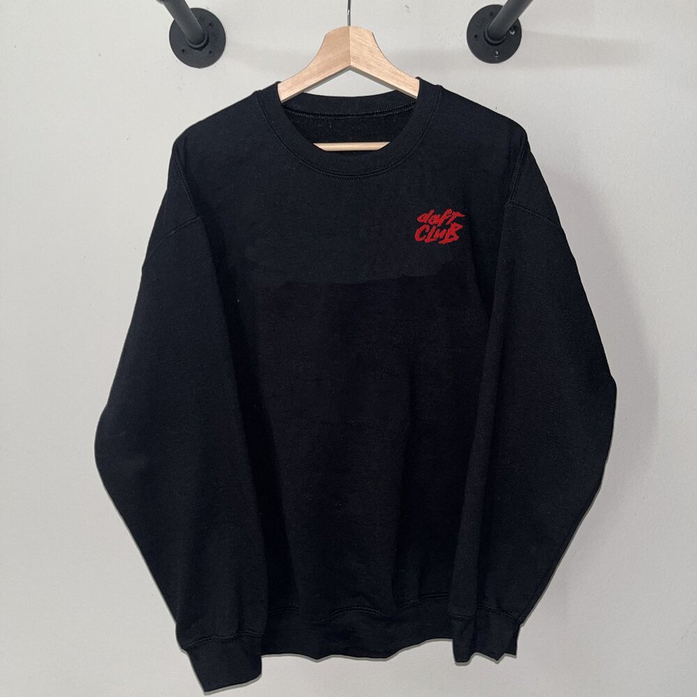 Black Daft Punk Daft Club 2000s Music Electronic Music Crewneck Sweatshirt